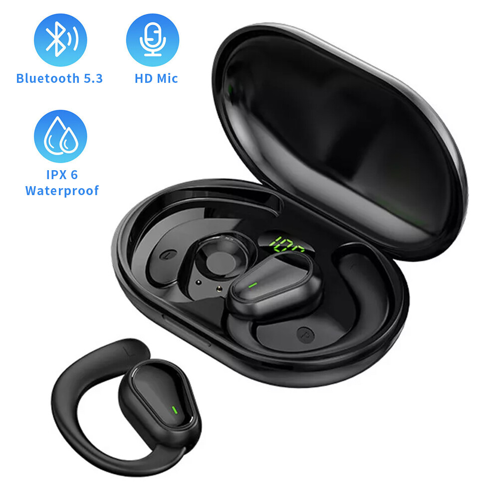 Bluetooth 5.3 Wireless Headset TWS Earphones Earbuds Stereo Headphones Ear Hook