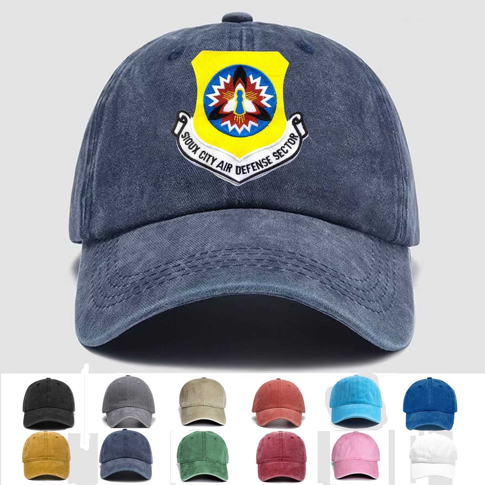 Custom Embroidered Hat Sioux City Air Defense Sector, Veteran Cap, Trucker Hat