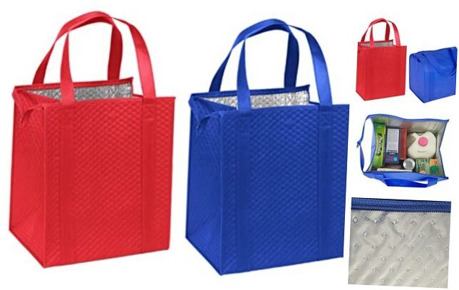 Large Capacity Heavy Duty Insulated Smart Shopping Bag - Strong Reusable