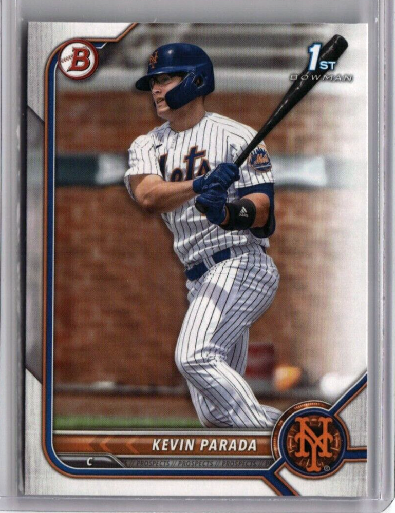 KEVIN PARADA ROOKIE 1ST BOWMAN BASEBALL CARD RC #BD-47 2022 MLB NEW YORK METS