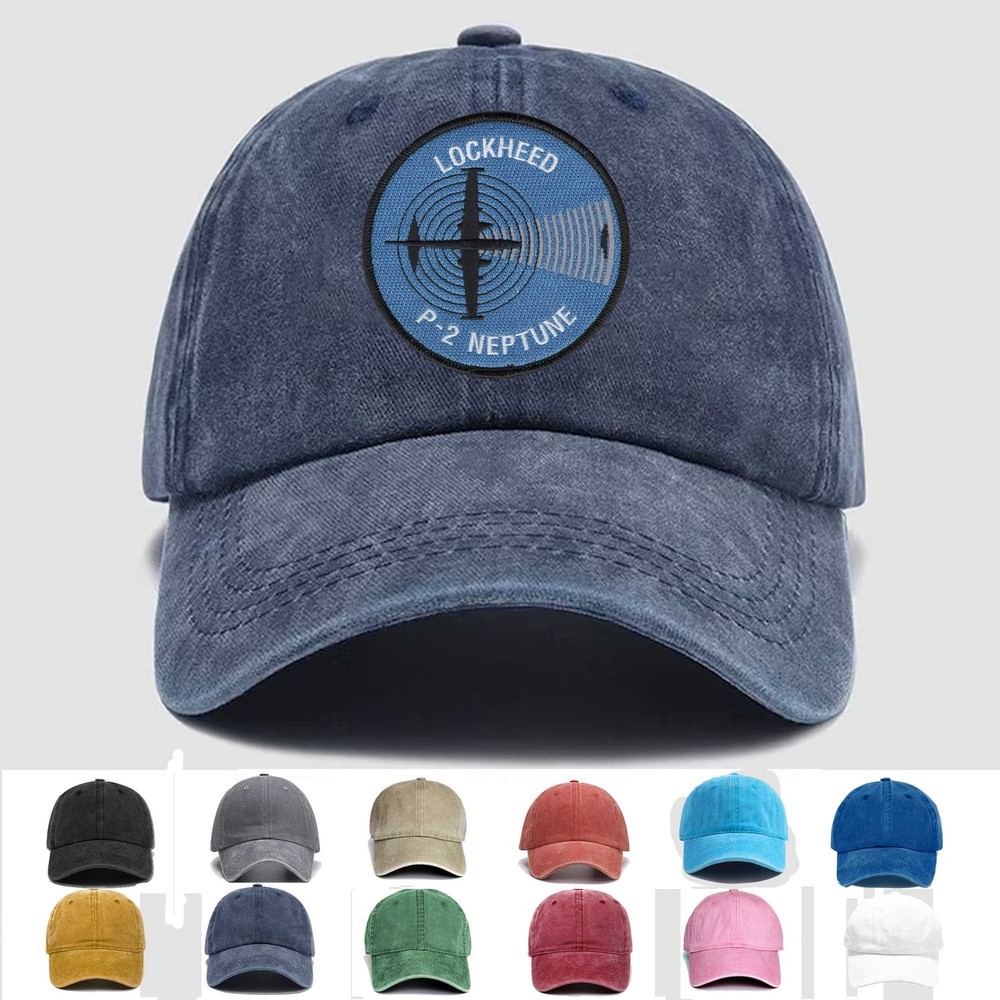 Custom Personalization Embroidered Hat Lockheed P-2 Neptune, Veteran Cap, Gift