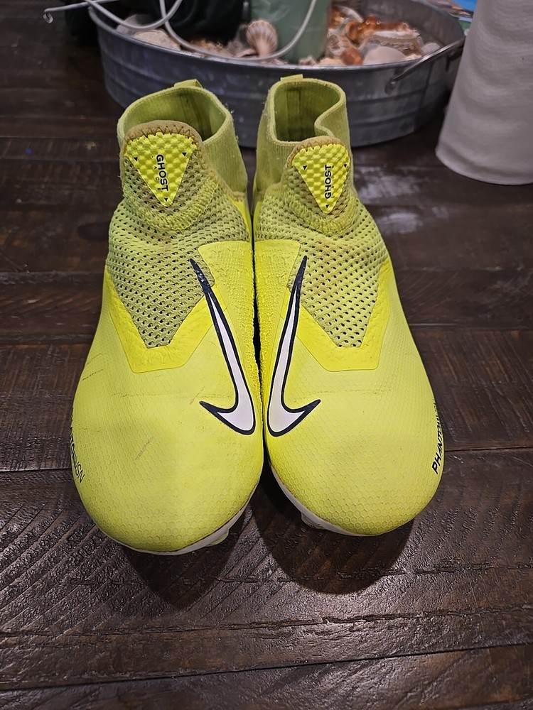 Nike Phantom VSN Academy DF FG/MG Soccer Cleats AO3258-717 Yellow Green Youth 3