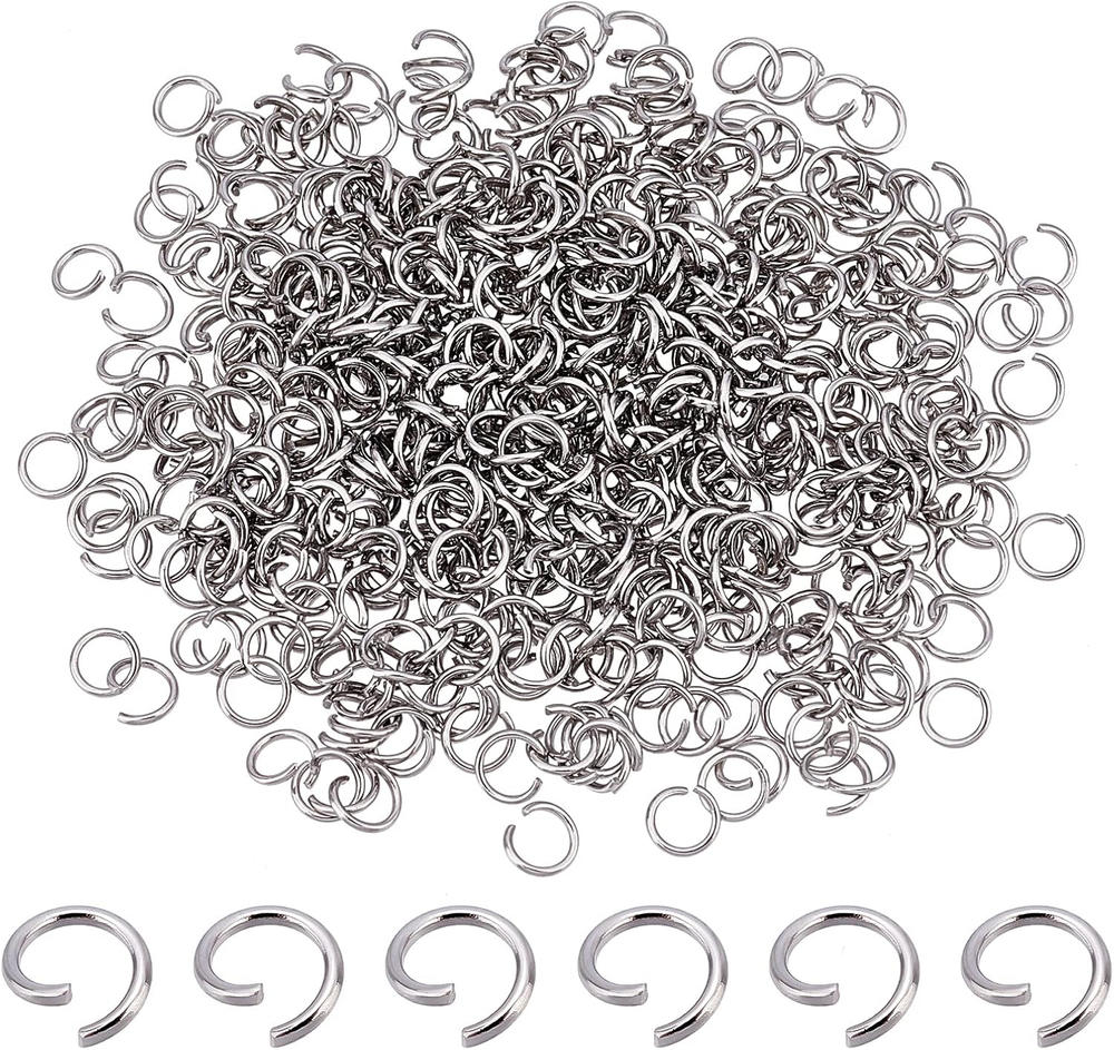 304 Stainless Steel 5mm Jump Rings 480Pcs for Jewelry Making