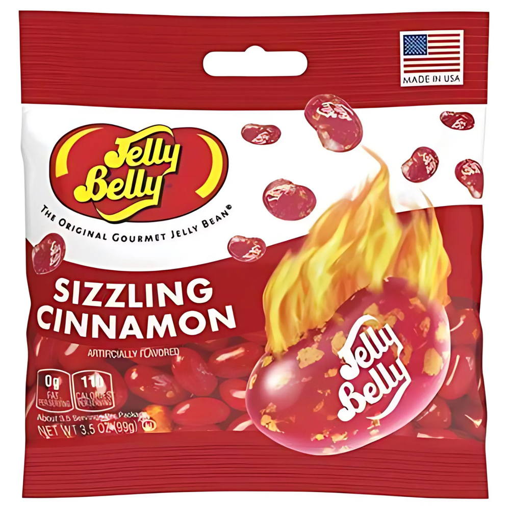 Jelly Belly Sizzling Cinnamon Jelly Beans - Intense Spicy Flavor