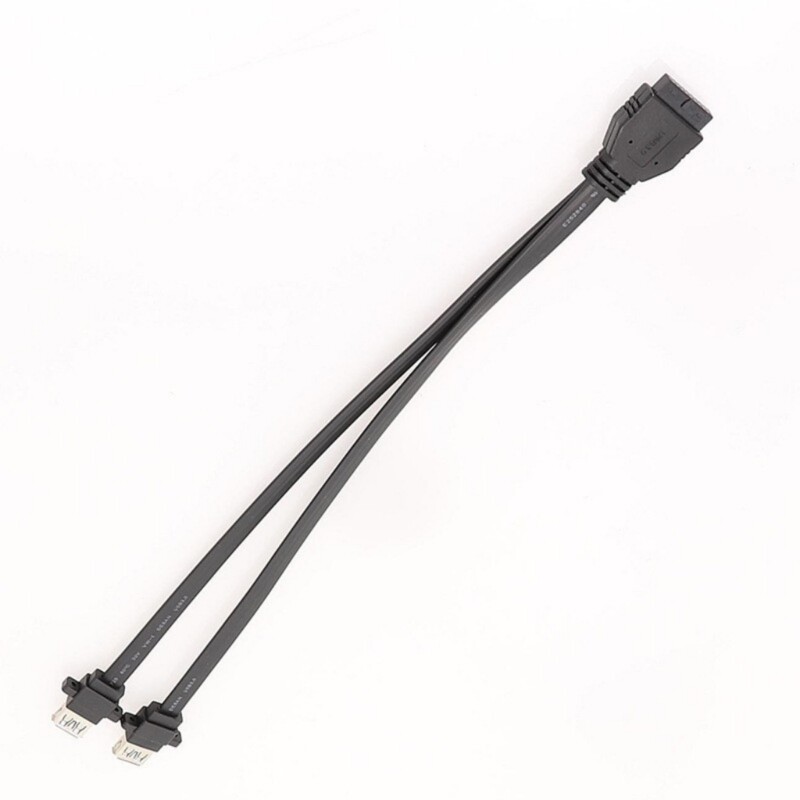 USB Splitter Cable USB3.0 Faceplate Cable for Enhances Data Transfer 30/50/80cm