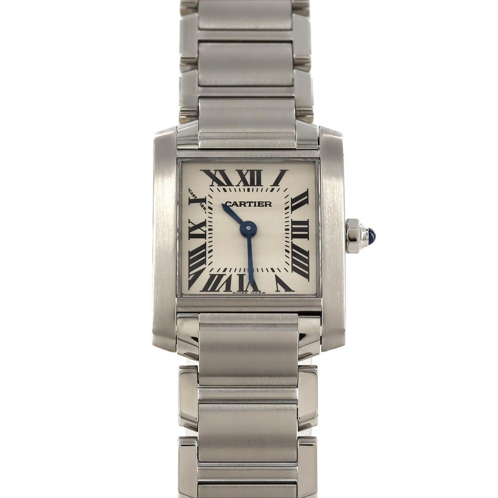 Cartier Tank Francaise SM W51008Q3 Stainless Steel Quartz Watch 270-004-034-2327