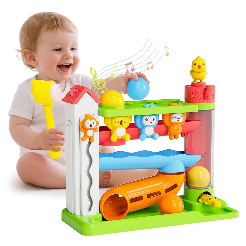 Montessori Musical Toy for 1-2 Year Old Boys - Toddler Learning Activity