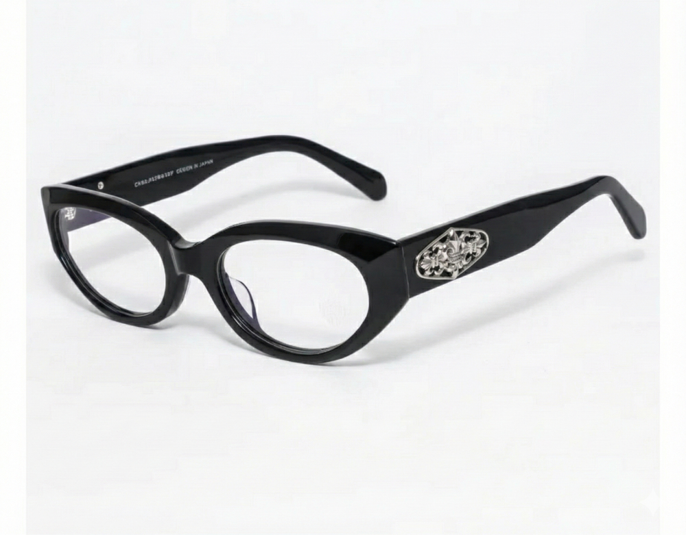 Chrome Hearts   Cat eye Glasses Unisex CH8285 BK