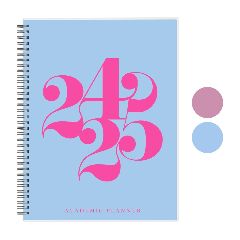 Riley's Planner 2024-2025 Academic Year 18-Month Curly Weekly Planner - Playf...