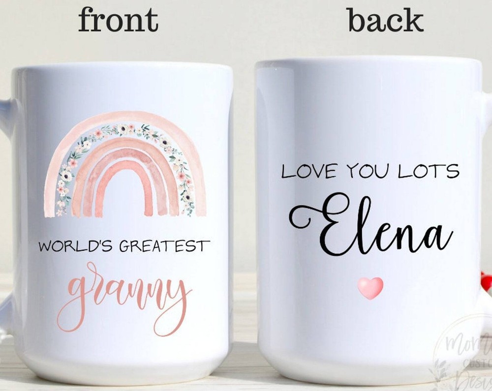 Personalized Grandma Mug Gift for Mother's Day - Custom Granny Coffee Cup