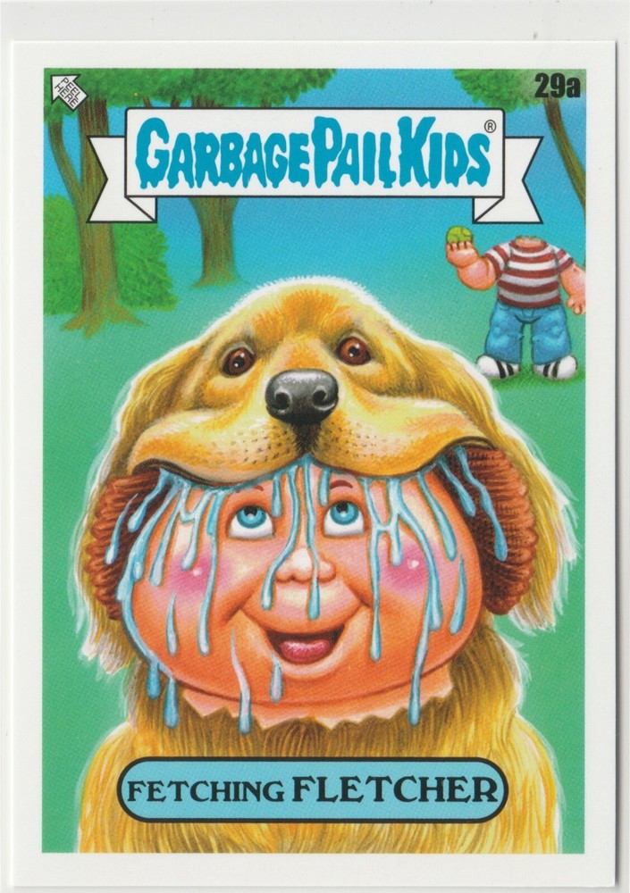 2024 GPK Kids At Play KAP Fetching Fletcher #29a Garbage Pail Kids Card