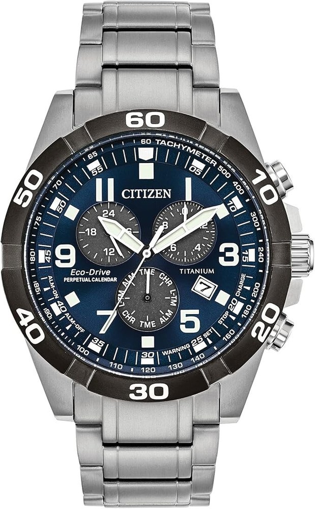 CITIZEN Brycen Super Titanium Chronograph Perpetual Watch BL5558-58L