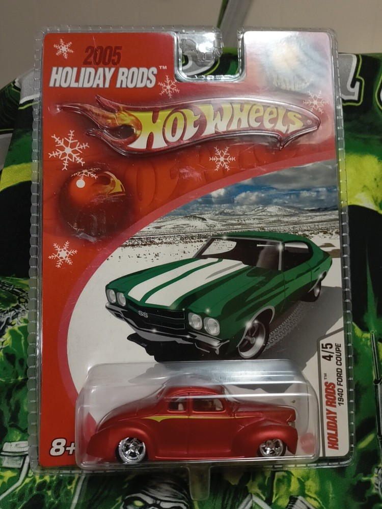 2005 Vintage Hot🔥Wheels/ Holiday Rods ( LE (4/5) '40 Ford Coupe In Red w/ RR