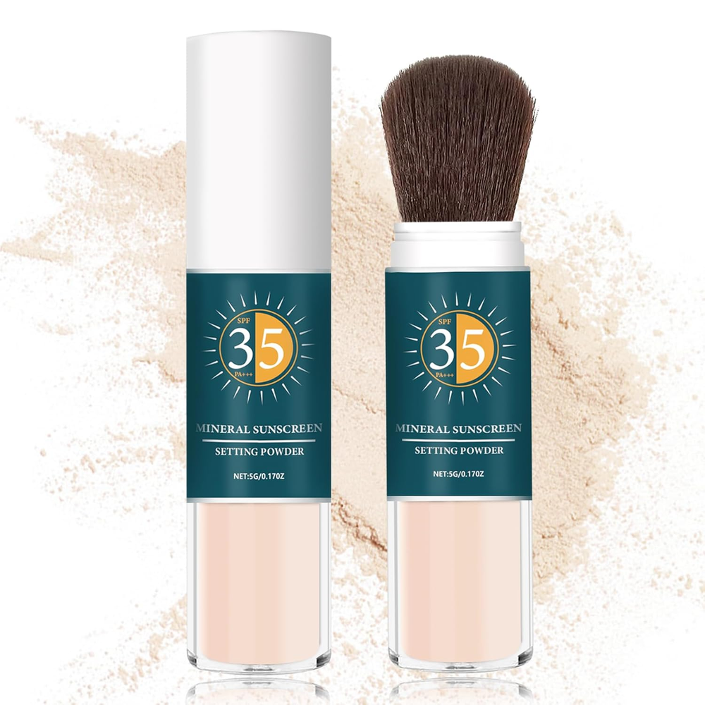 Mineral Sunscreen Powder SPF Powder for Face Oil Control Long Lasting Sunscreen