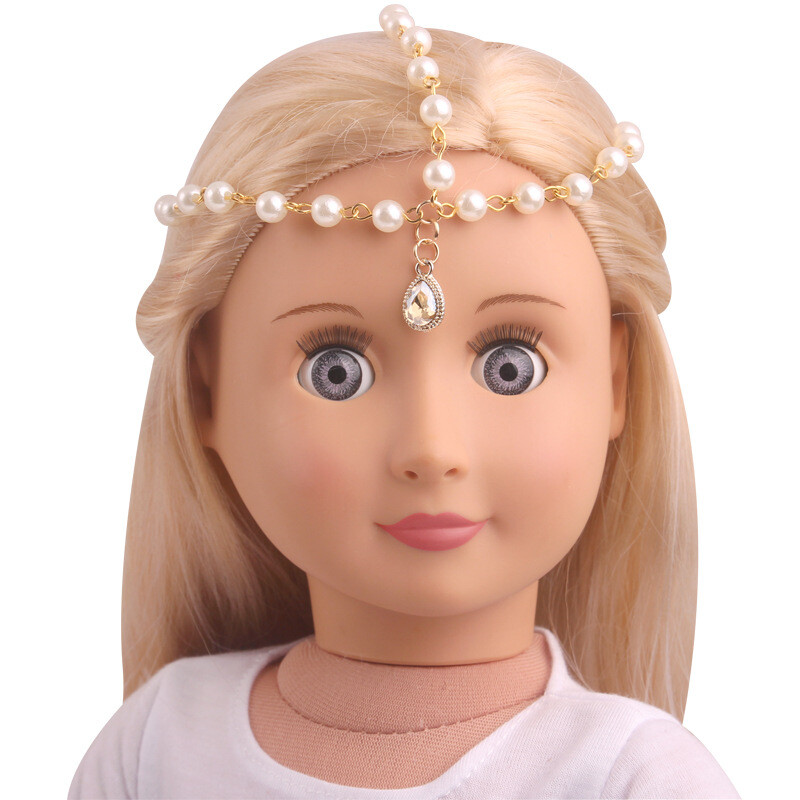 18-inch American Girl Doll Necklace and Headwear Accessory Set