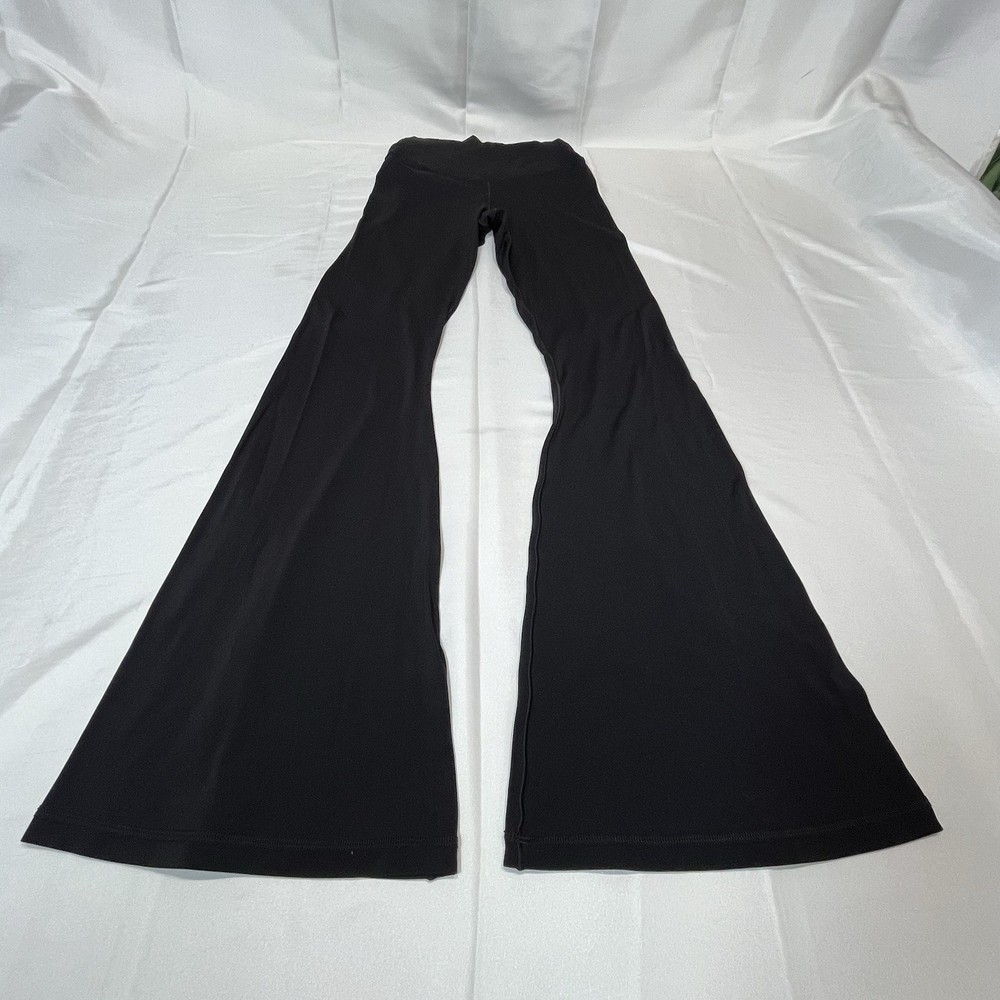 Offline By Aerie Women’s M Flare Real Me Cross Waist Black Leggings Pants Boho