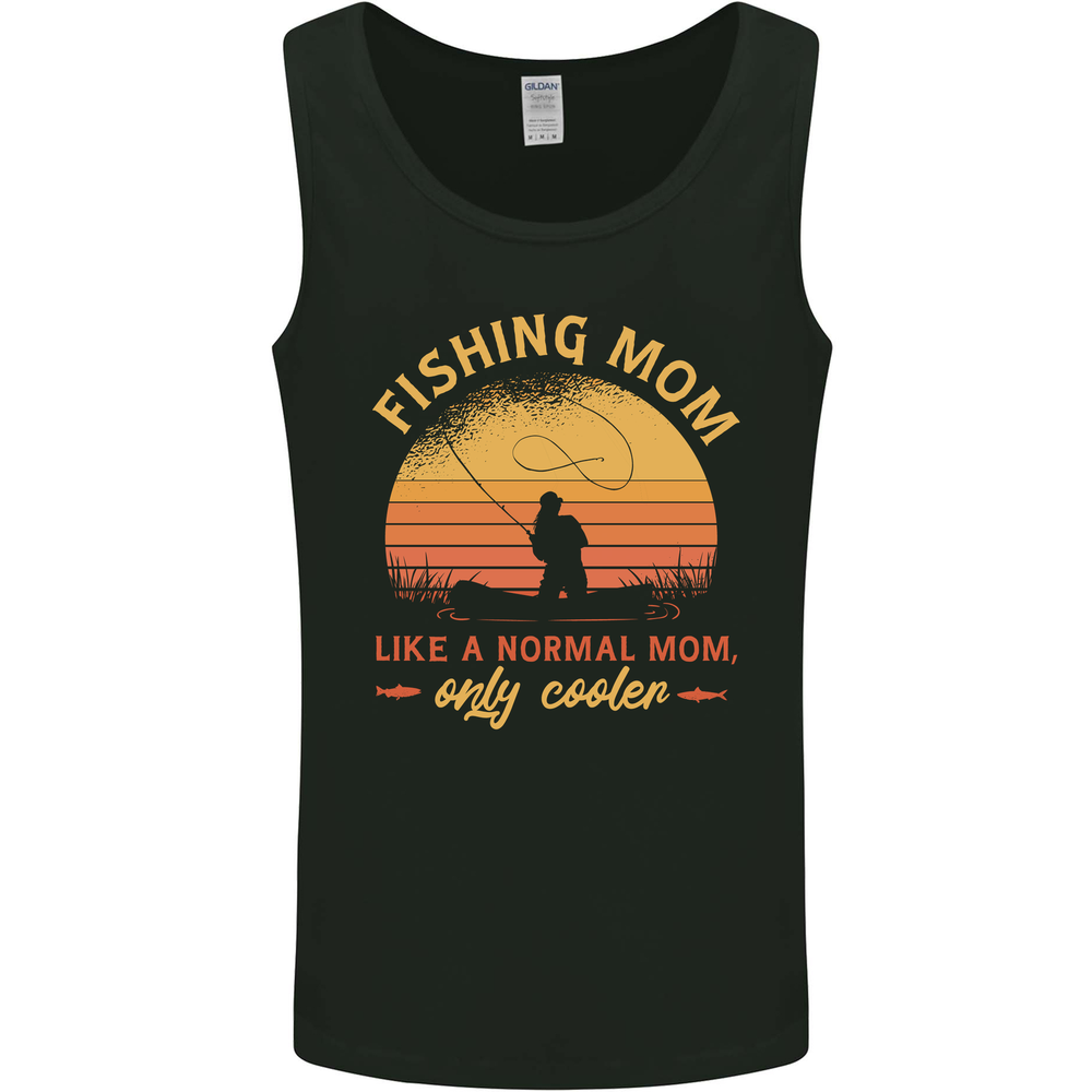 Fishing Mom Like a Normal but Cooler Mens Vest Tank Top