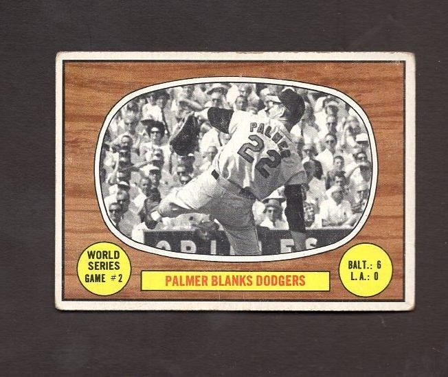 1967 Topps #152 Jim Palmer World Series Baltimore Orioles Card Free Shipping