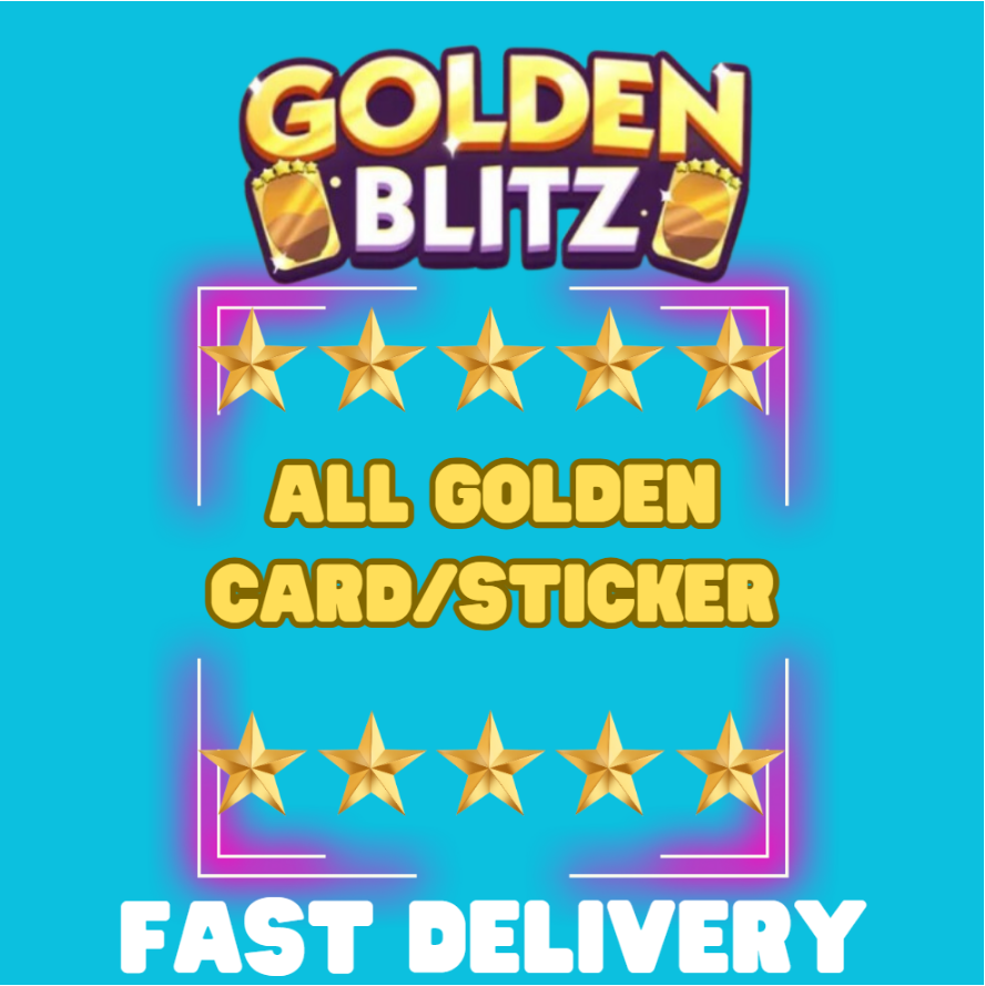 BUY NOW 🔥 MONOPOLY GOLDEN STICKERS CARD BLITZ GO⚡️YOU CAN CHOOSE ⚡️ FAST