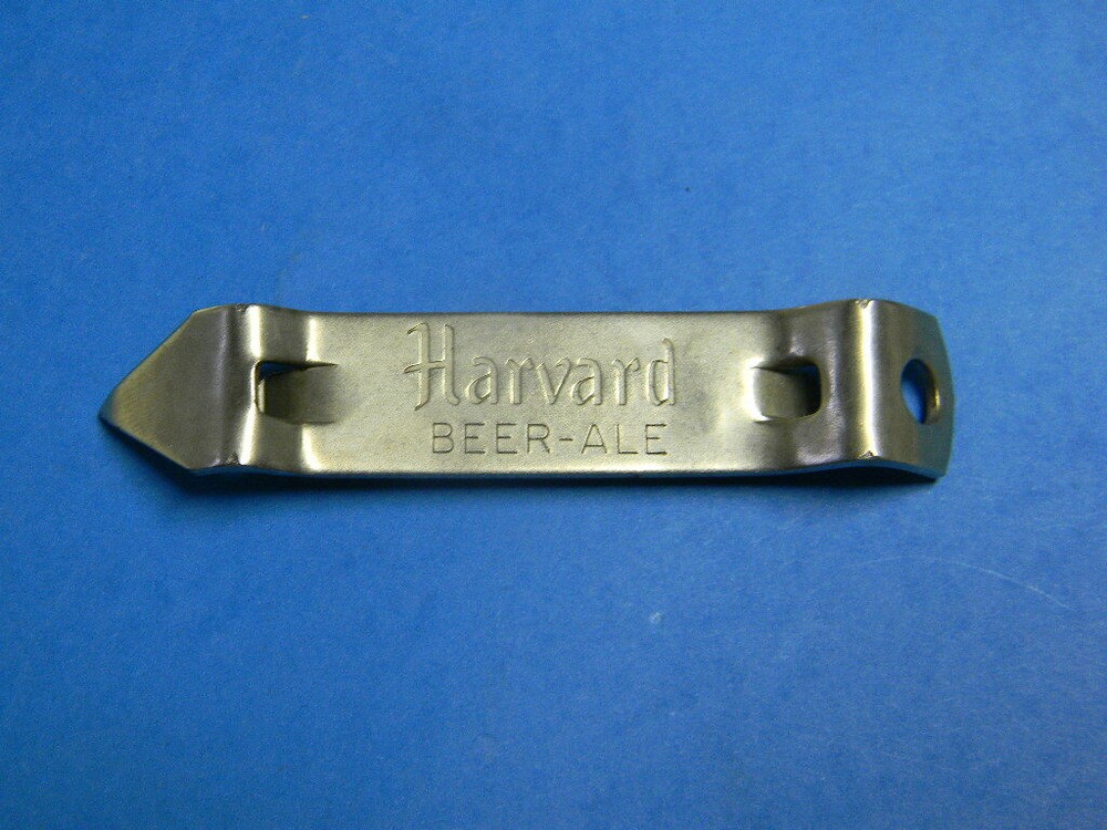 SWEET 1950-60s HARVARD EXPORT BEER ALE BOTTLE CAN OPENER LOWELL MASSACHUSETTS