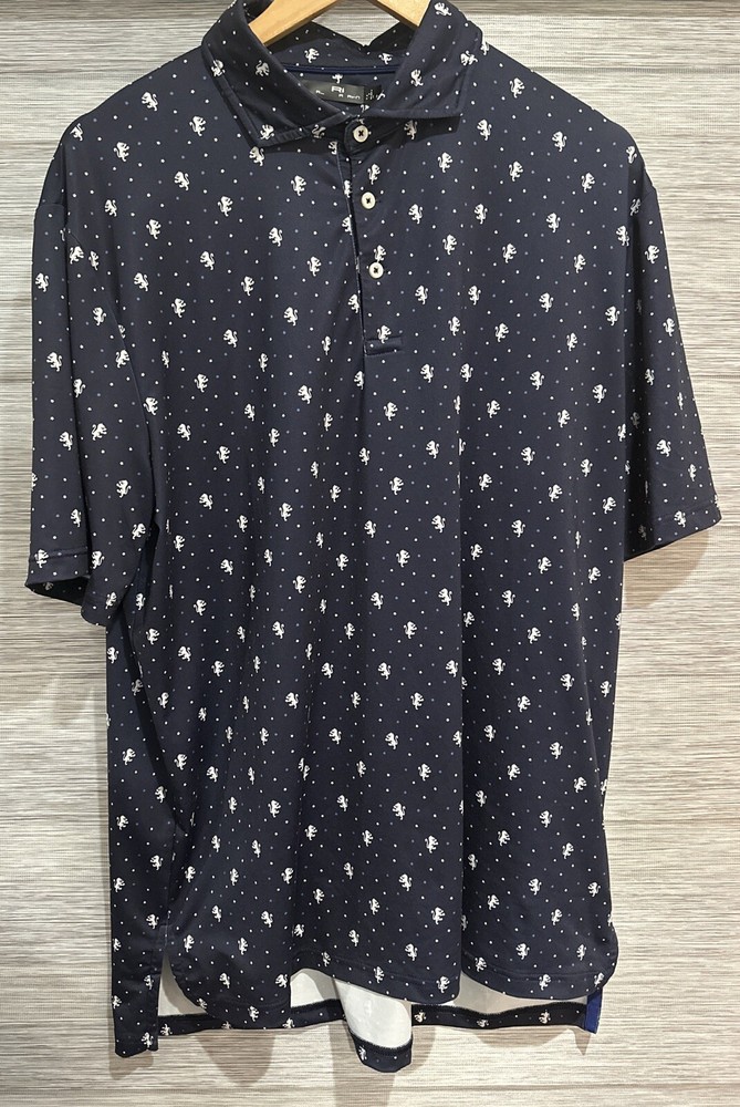 Ralph Lauren Men's UV Protection Navy Polo Shirt