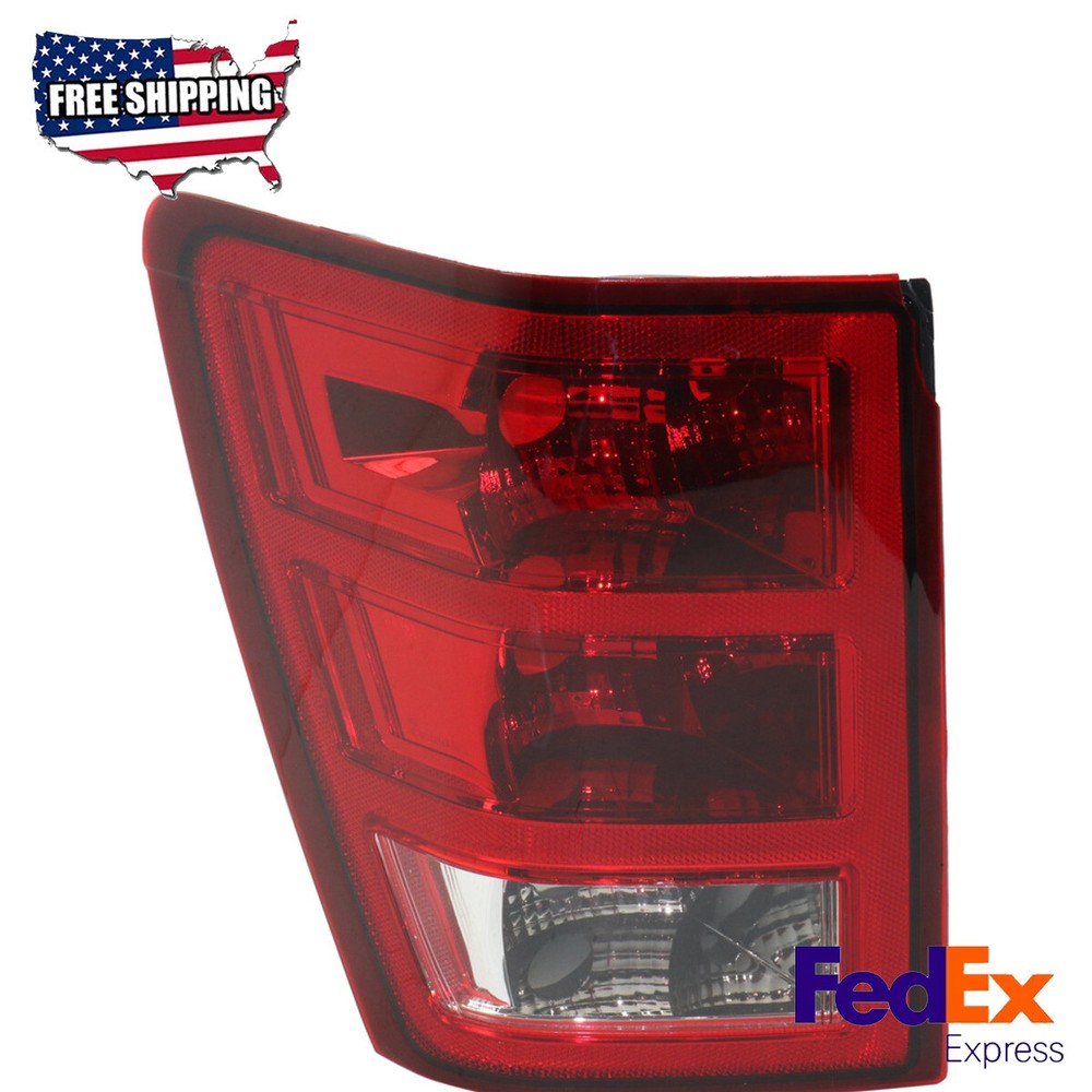 Tail Light Clear & Red Lens Driver Side Halogen Fits 05-06 Jeep Grand Cherokee