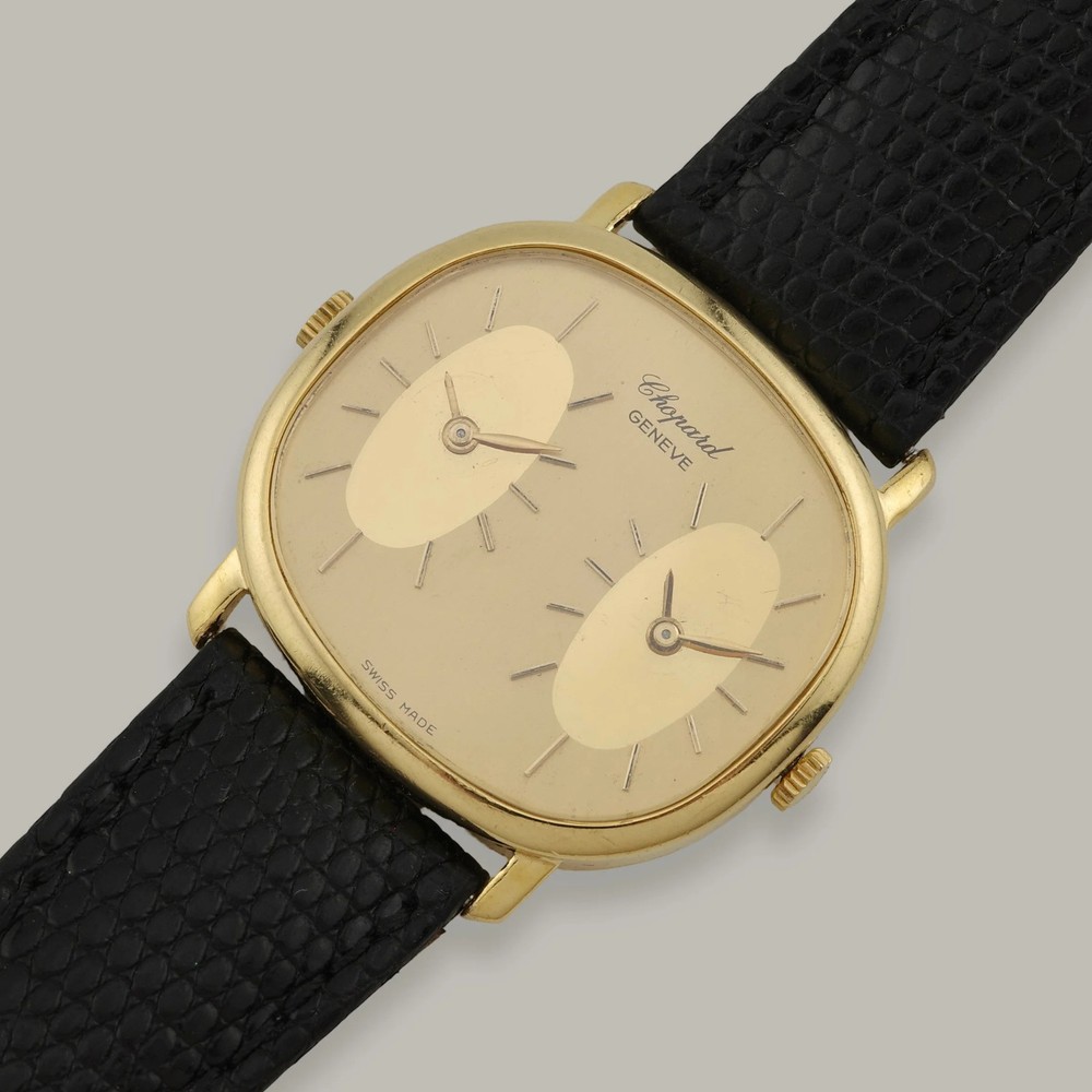 18K Chopard Dual Timezone Watch