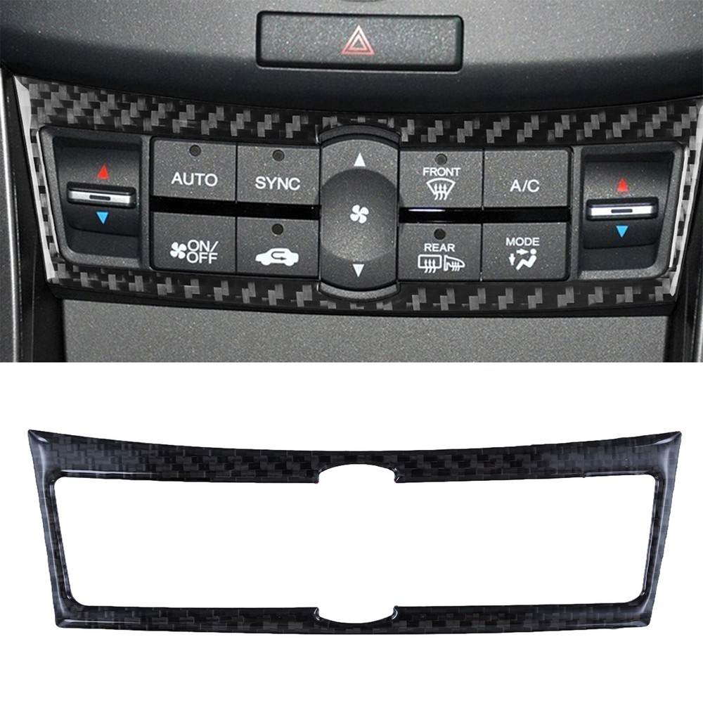 Carbon Fiber Interior Control Panel Trim Cover for Acura For TSX 2009 2014