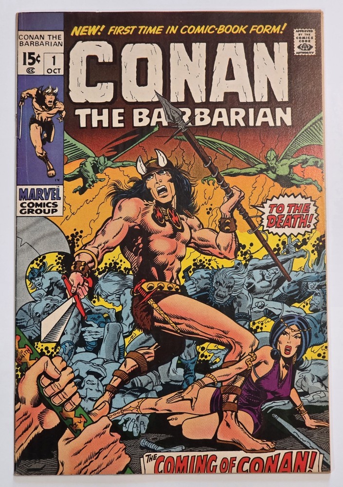 Conan the Barbarian #1 VF+ 1st App of Conan 1973 Barry Windsor-Smith, High Grade