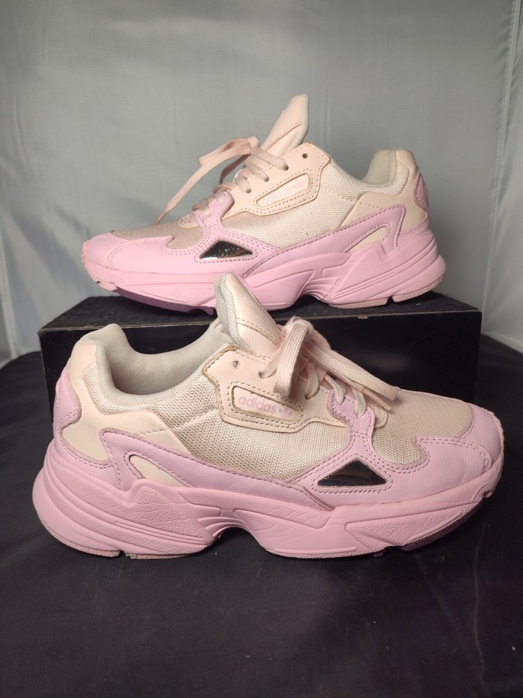 Adidas Falcon Icy Pink Sneakers Shoes Womens Size 7 Athletic Athleisure
