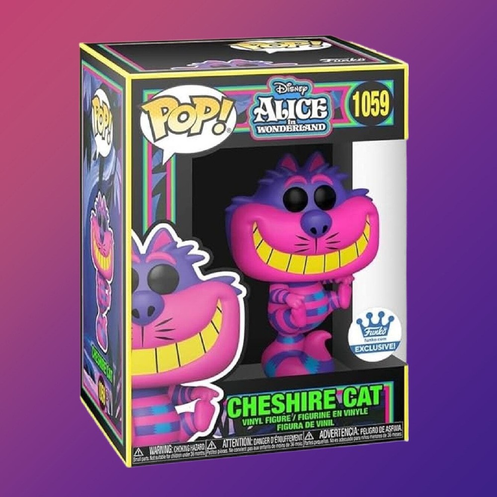 Disney Cheshire Blacklight Funko Shop Exclusive Funko Pop 1059