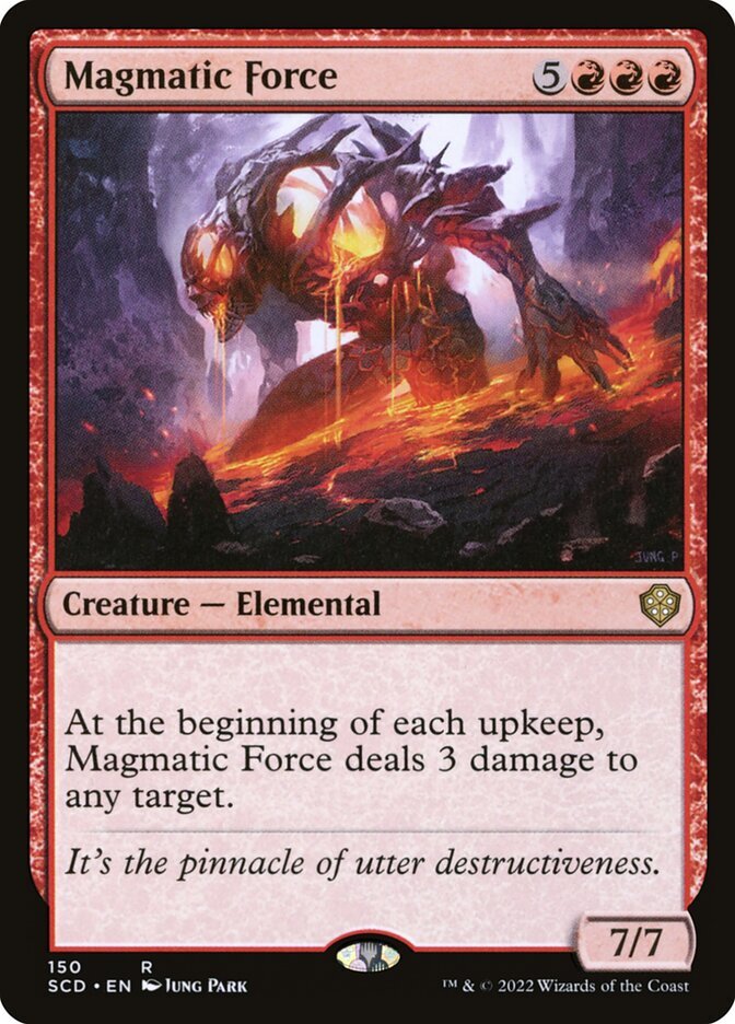 MTG Magic the Gathering Magmatic Force (150/418) Starter Commander Decks LP