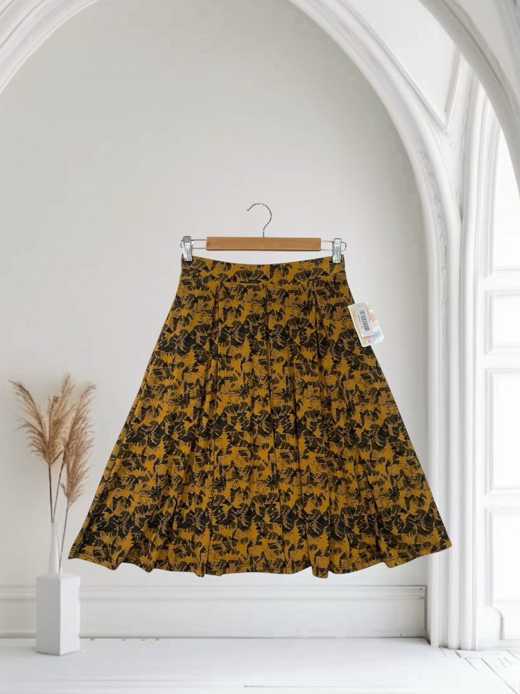 LuLaRoe Geo Print Pleated Madison Skirt Women’s Size XS Flowy Boho Chic NWT