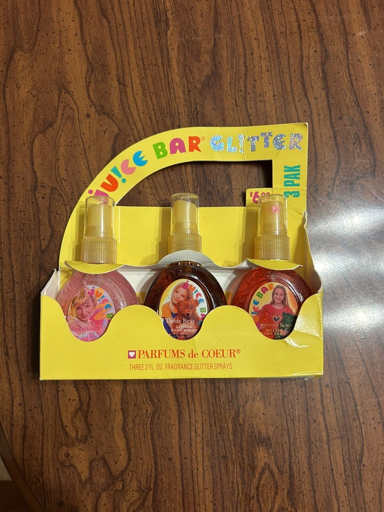Juice Bar Glitter Gummi Bear 3 Pack UNOPENED