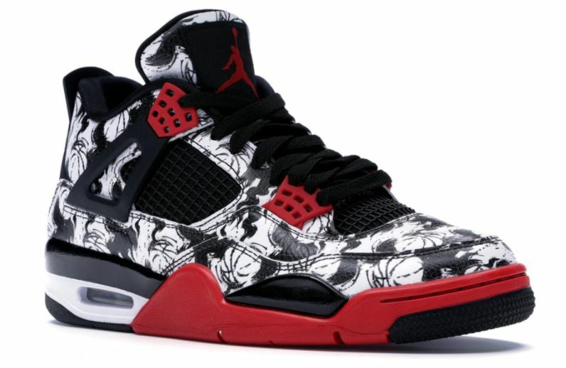 NEW GENUINE Nike Air Jordan IV 4 RETRO TATTOO Men's Shoes SIZE 9 sneakers BRED