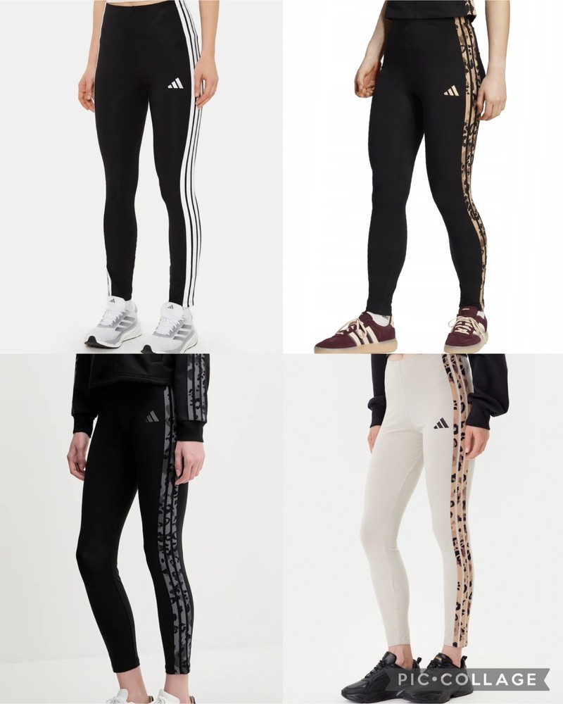 Adidas Womens 3 Stripes Leggings Sportswear Legging Black Size S,M,L,XL,2XL