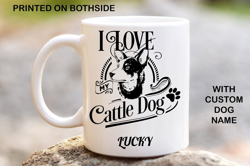 Cattle Dog Personalised Dog Mug Image Printed Coffee Mug Custom Coffee Mugs