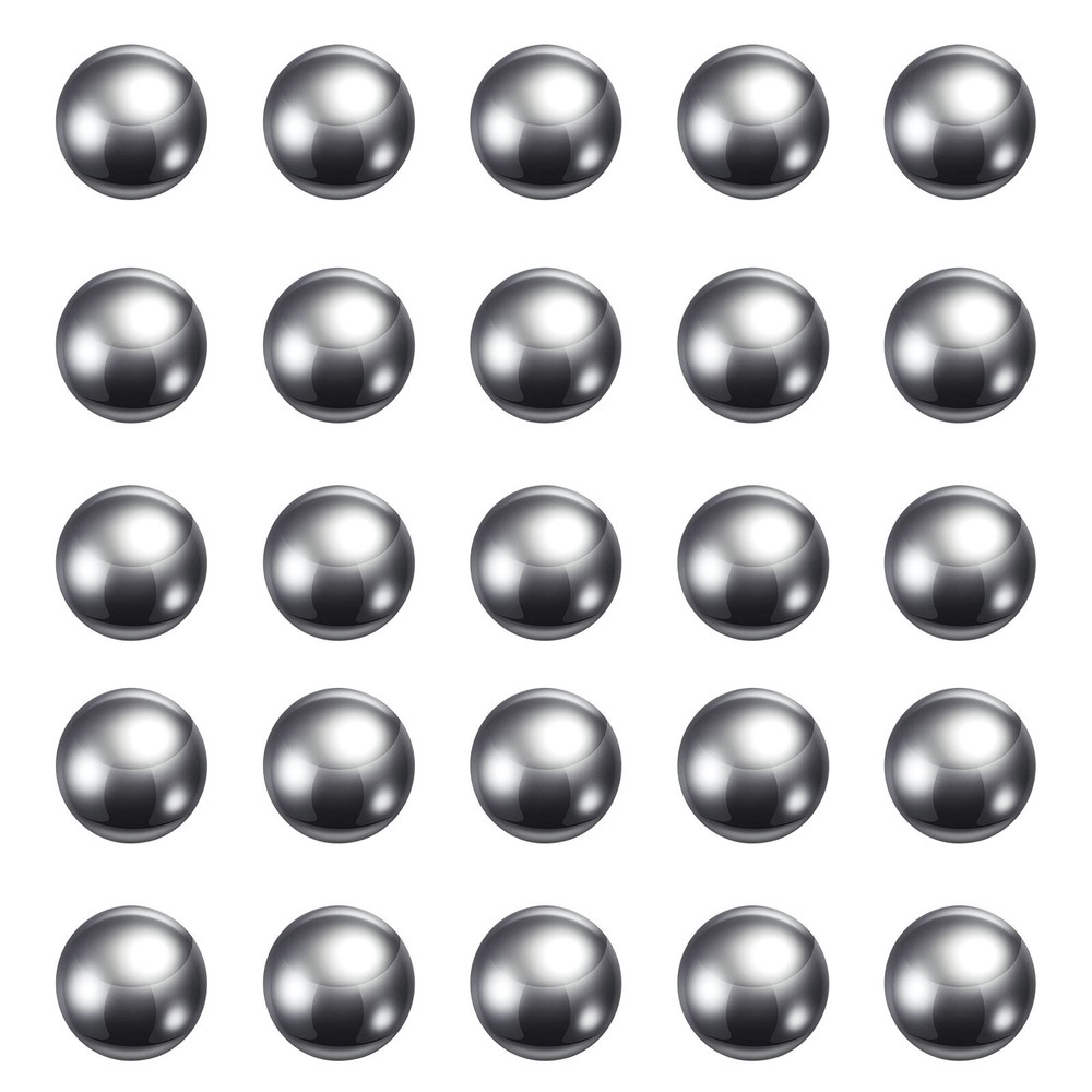 60pcs Precision Balls 9mm Diameter G10 Chrome Steel Ball for Bearings, Silver