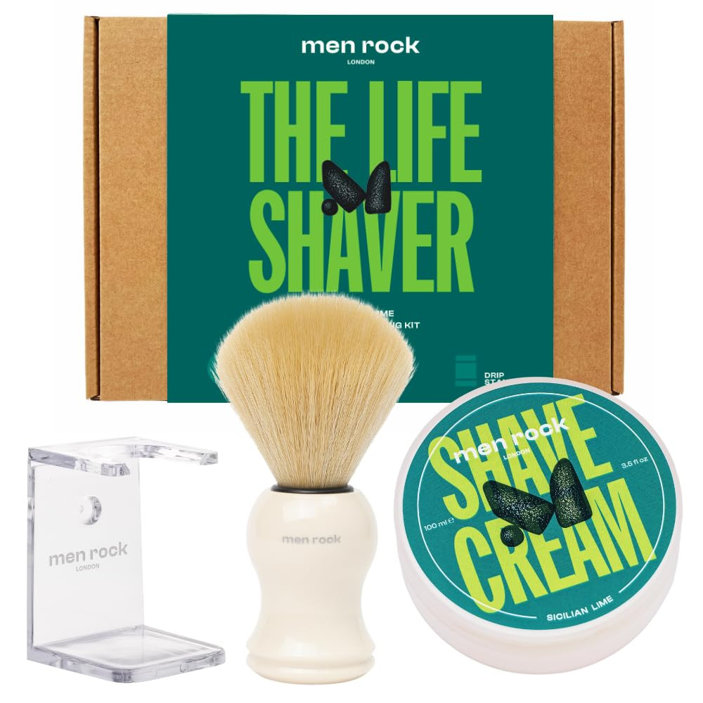 The Life Shaver Essential Shaving Kit - Sicilian Lime by for Men - 3 Pc 3.5oz...