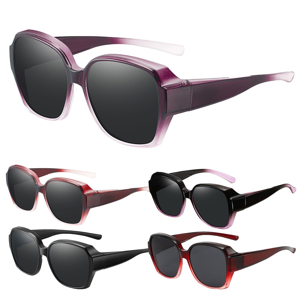 Polarized Fit Over Sunglasses Wraparound Sunglasses Fits OVER Glasses Gift