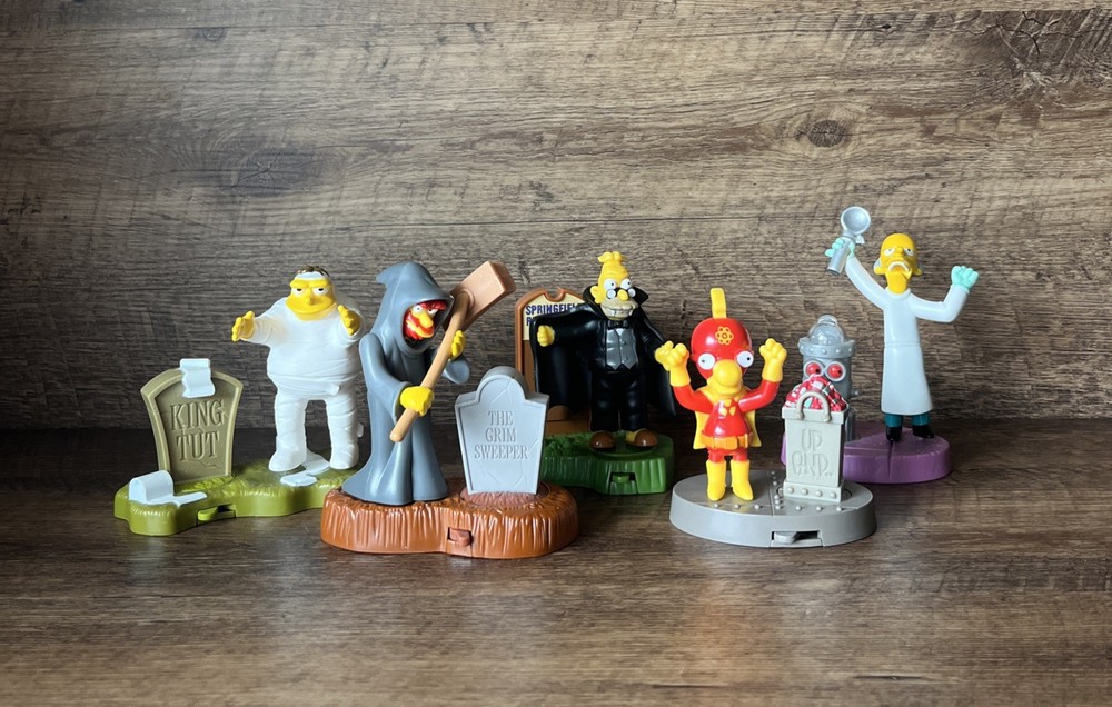 Simpsons Treehouse of Horror Burger King Collectible Figures with Wear