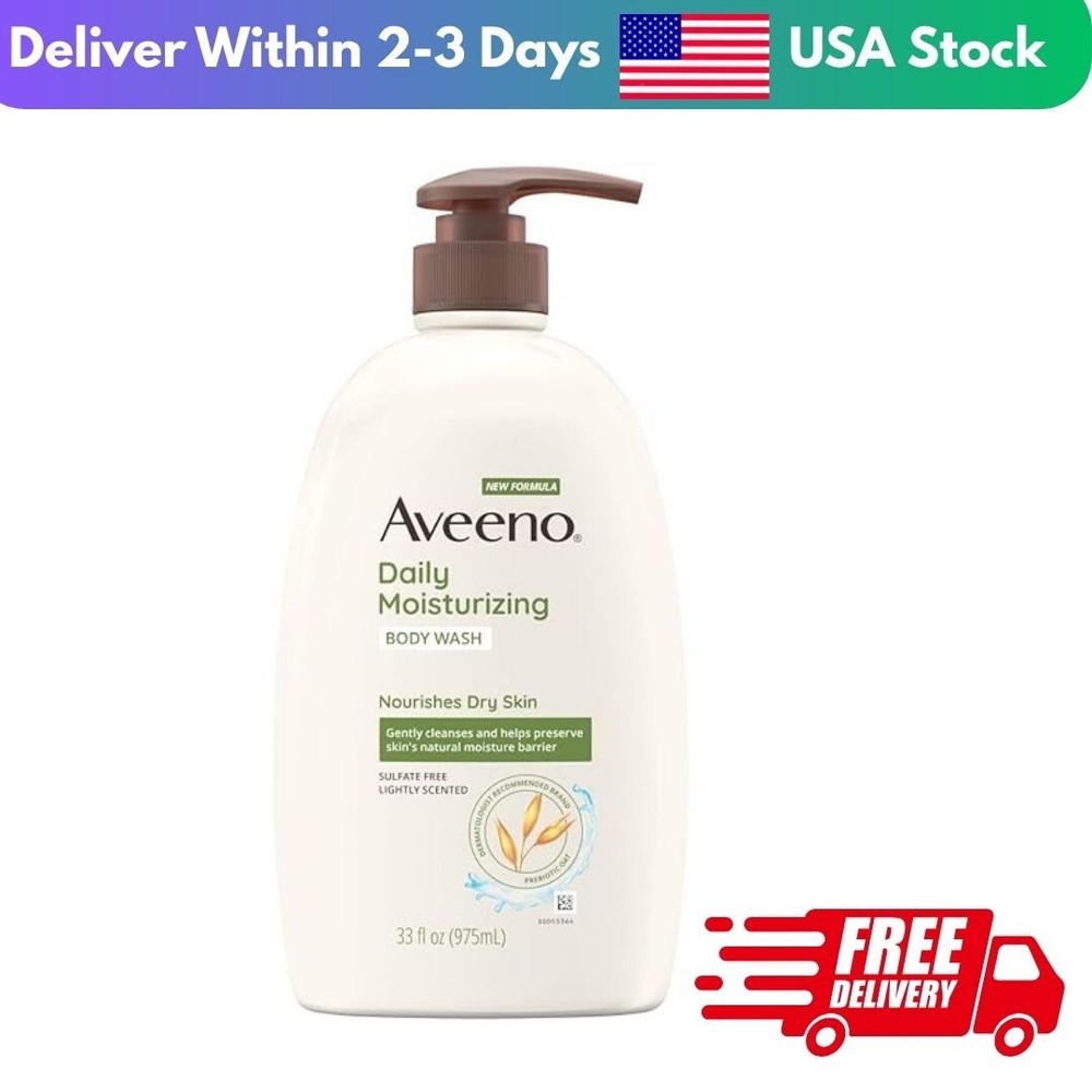 Aveeno Hydrating Body Wash with Soothing Oat for Dry Skin Care