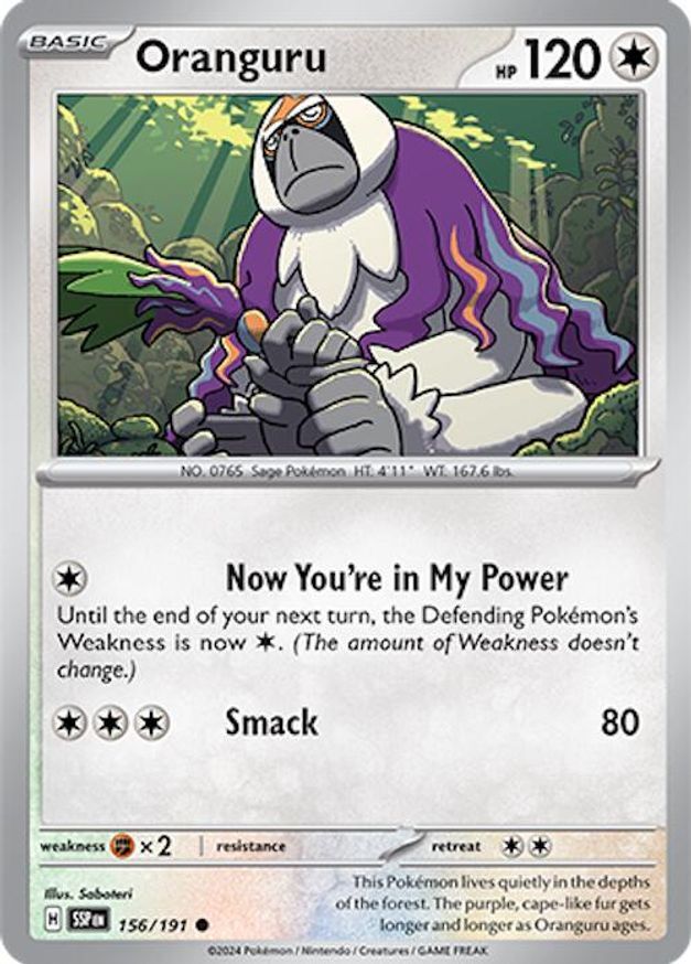 Pokemon Oranguru (156/256) Surging Sparks LP