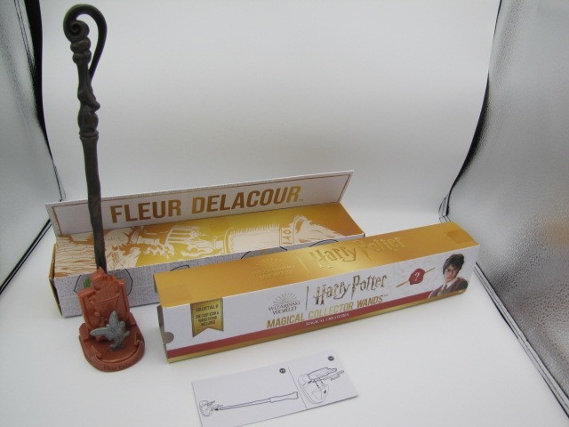 Harry Potter Fleur Delacour Wand with Display Stand Universal Studios