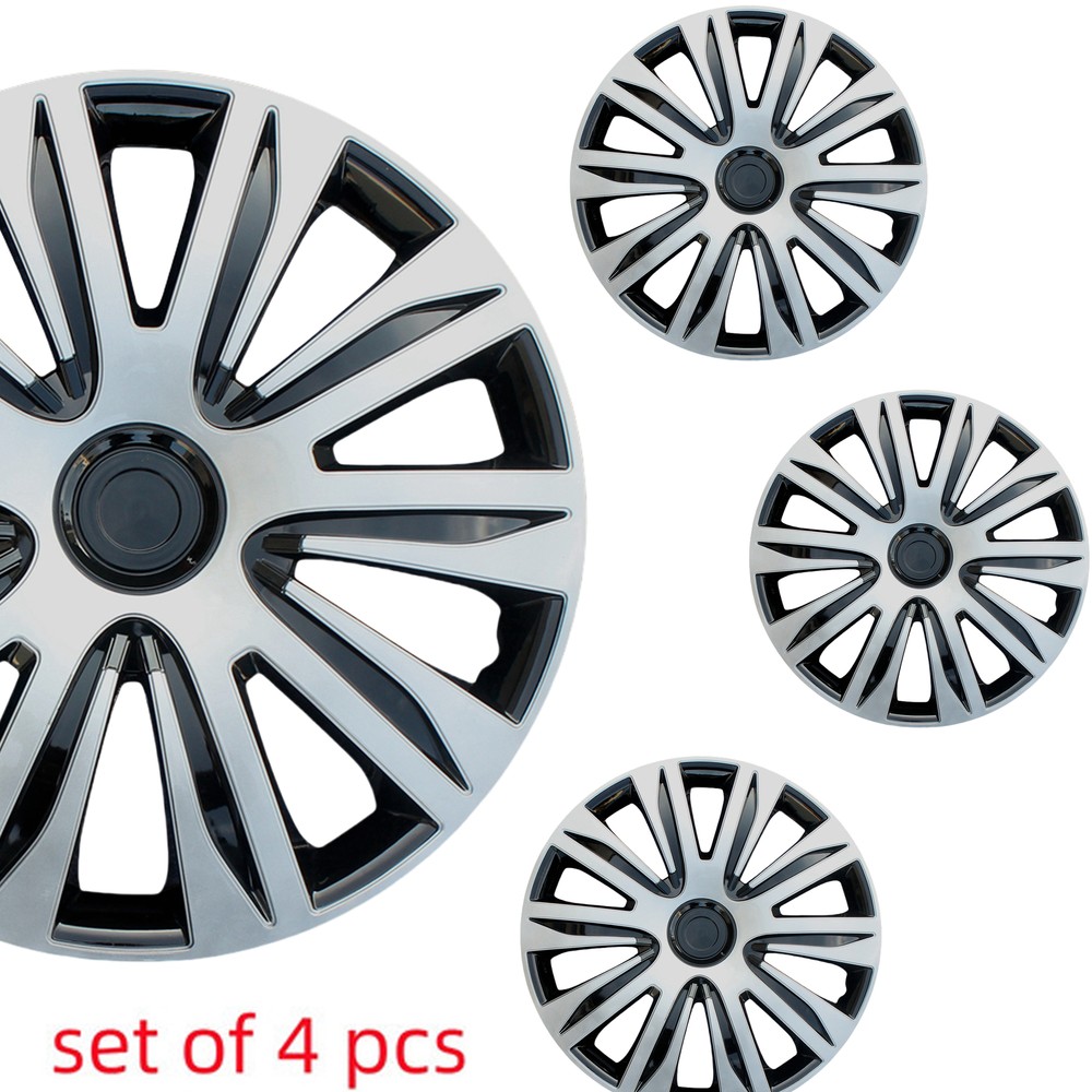 16-inch Universal Car Wheel Cover Hubcaps Set of 4 Rims Protectors