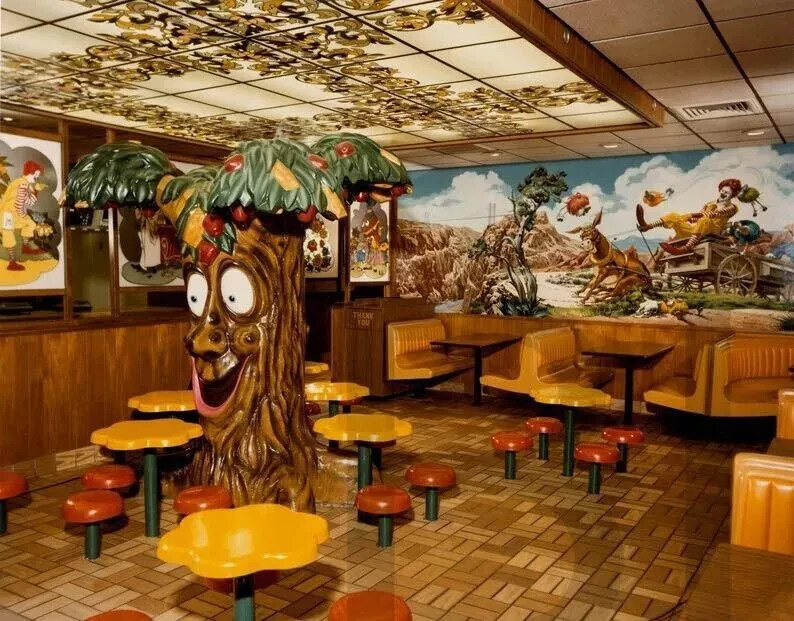 McDonald's party room in the 1970s | WALL POSTER 24 X 36 Inches