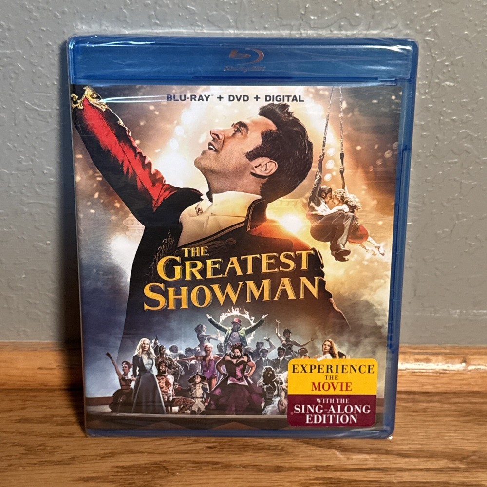 The Greatest Showman Blu-ray and DVD Combo Hugh Jackman Zac Efron New Sealed