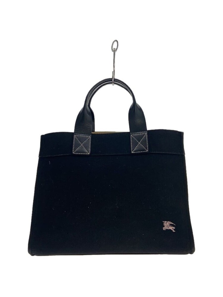 BURBERRY LONDON ◆handbag/corduroy/BLK/plain/ZA429-659-09