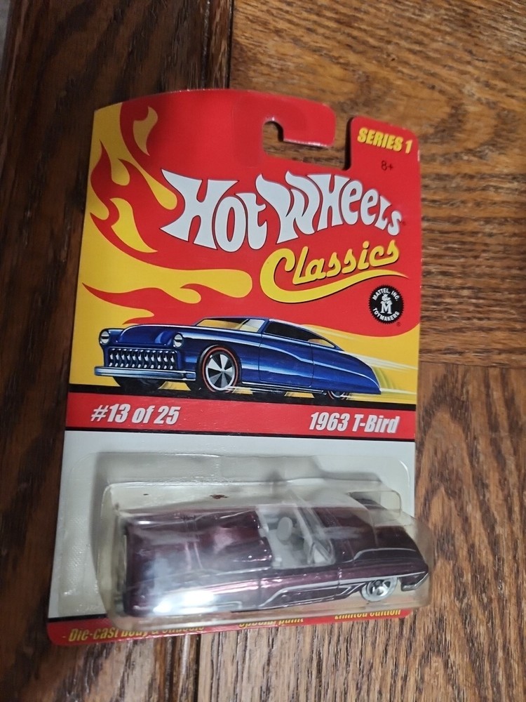 Hot Wheels Classics Series 1  13 of 25 1963 t bird  purple