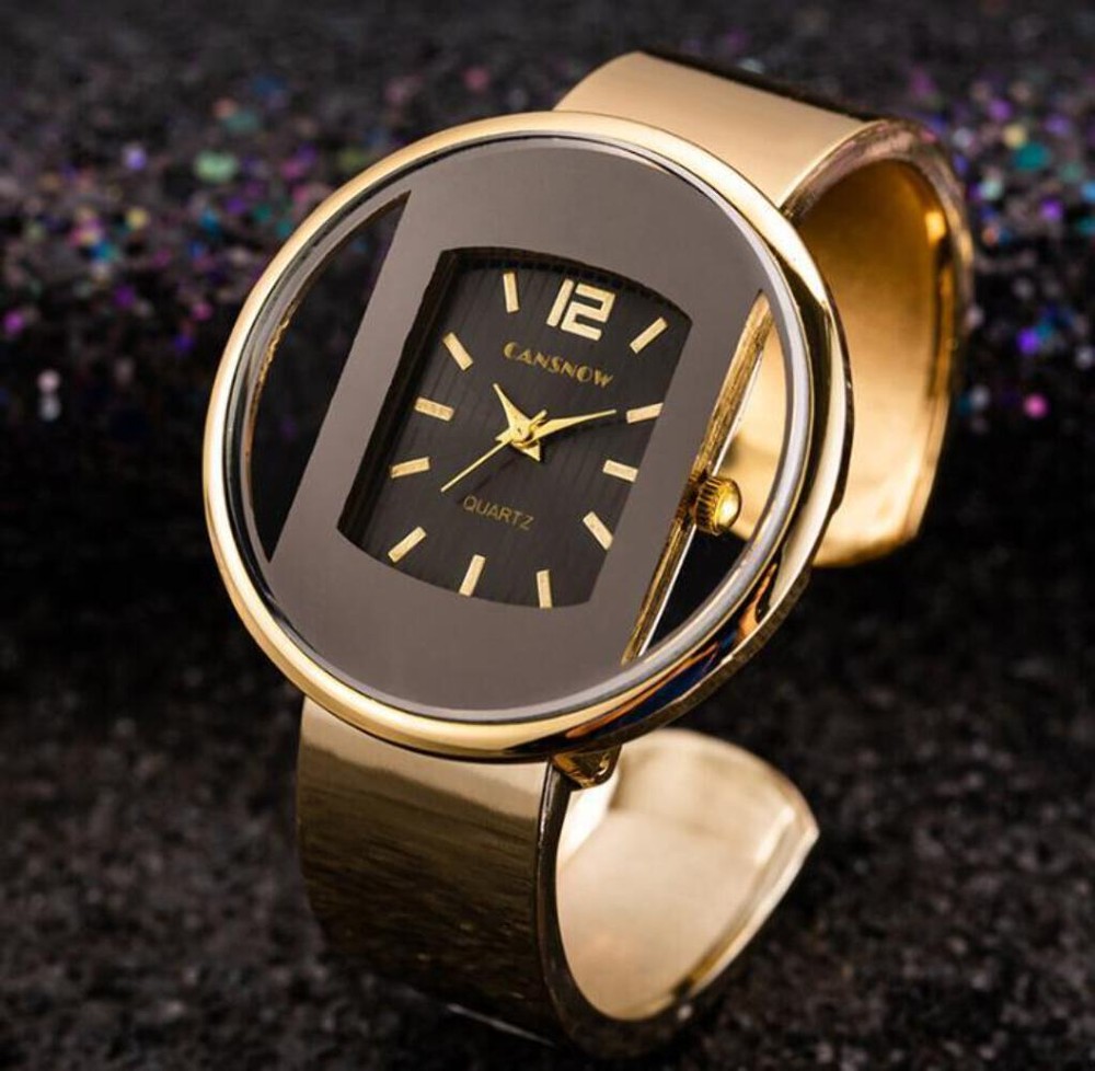 Luxury Women's Bracelet Watch with Gold Silver Dial - Stylish Quartz Dress Timep